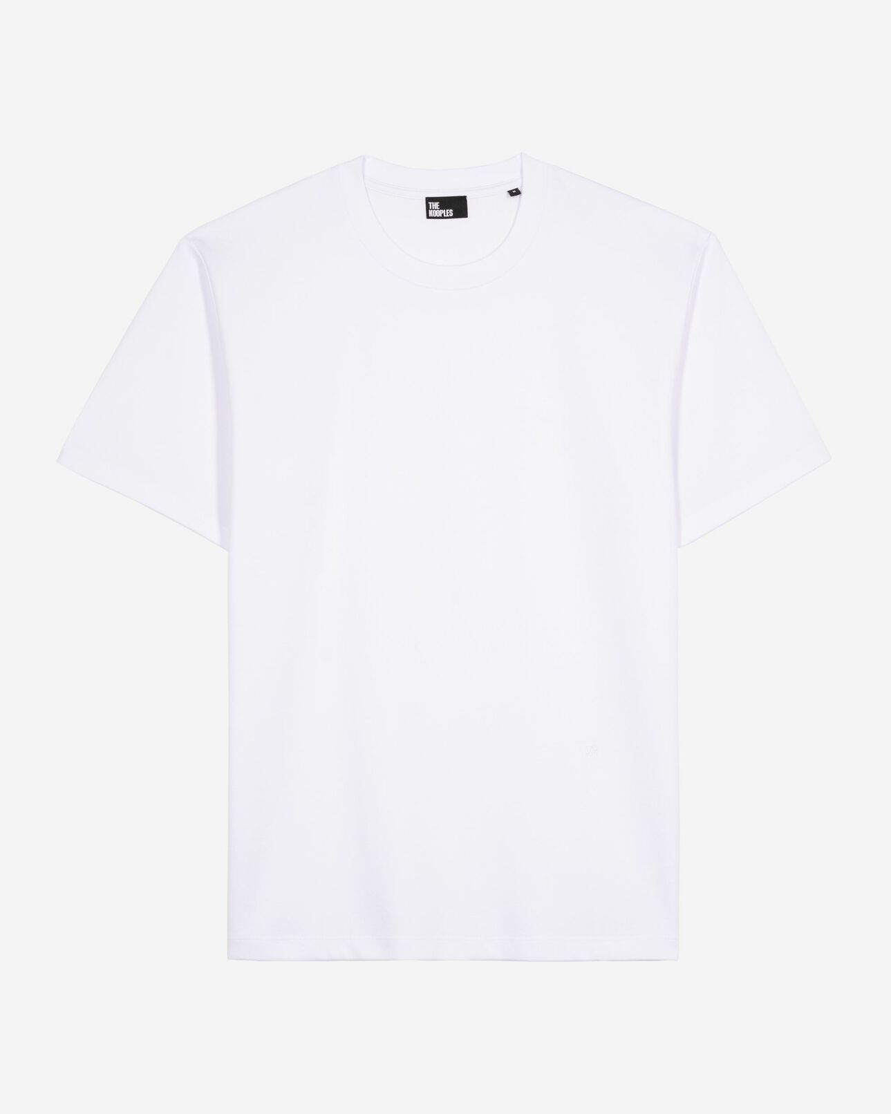 The Kooples HERREN WHITE gerades t-shirt uni weiß