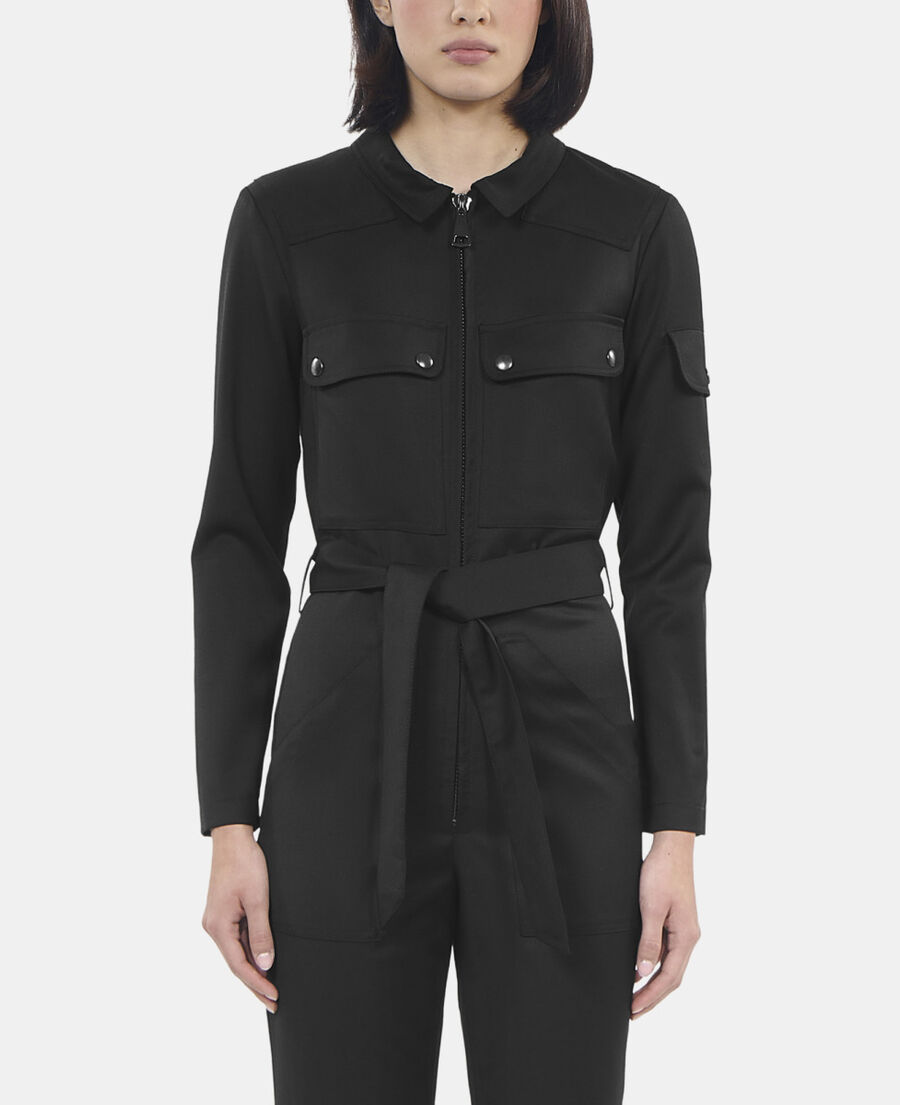 The Kooples FEMME BLACK combinaison the kooples x carolina ritzler noire en laine 