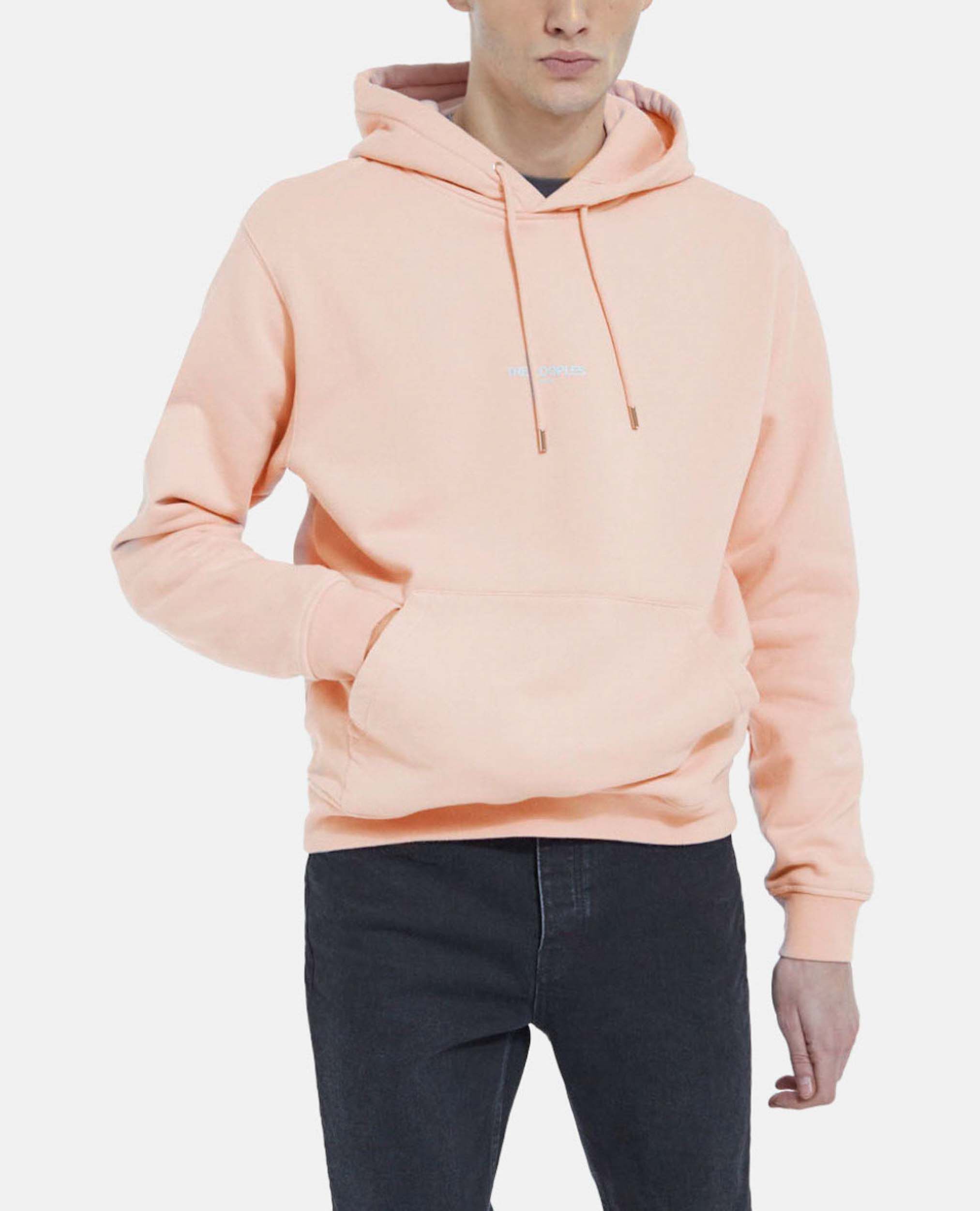 Pink cotton hoodie store