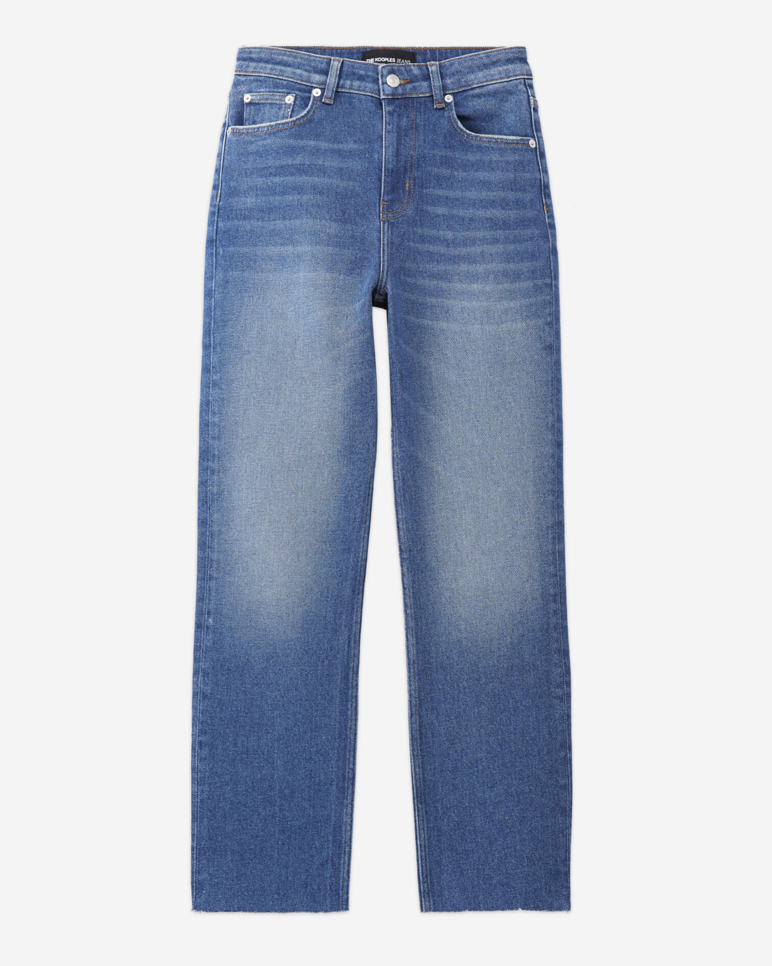 Cropped straight jeans, BLUE WASHED, hi-res image number null