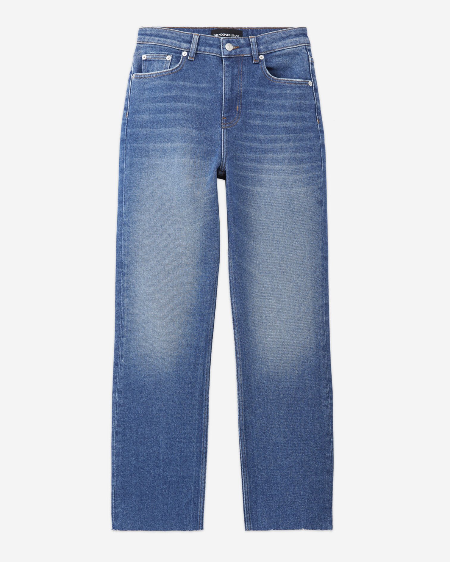 Cropped straight jeans, BLUE WASHED, hi-res image number null