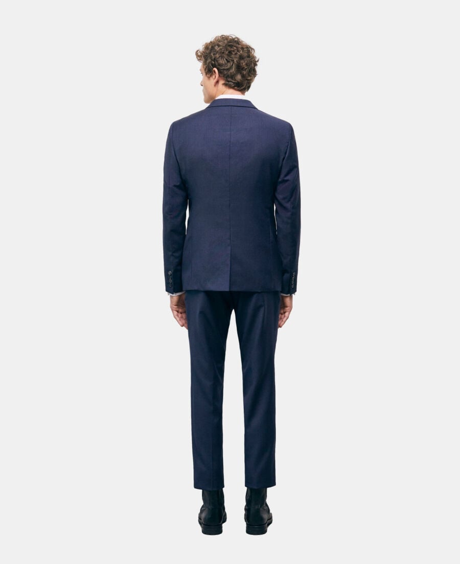 The Kooples HOMME NAVY veste de costume en laine bleu marine