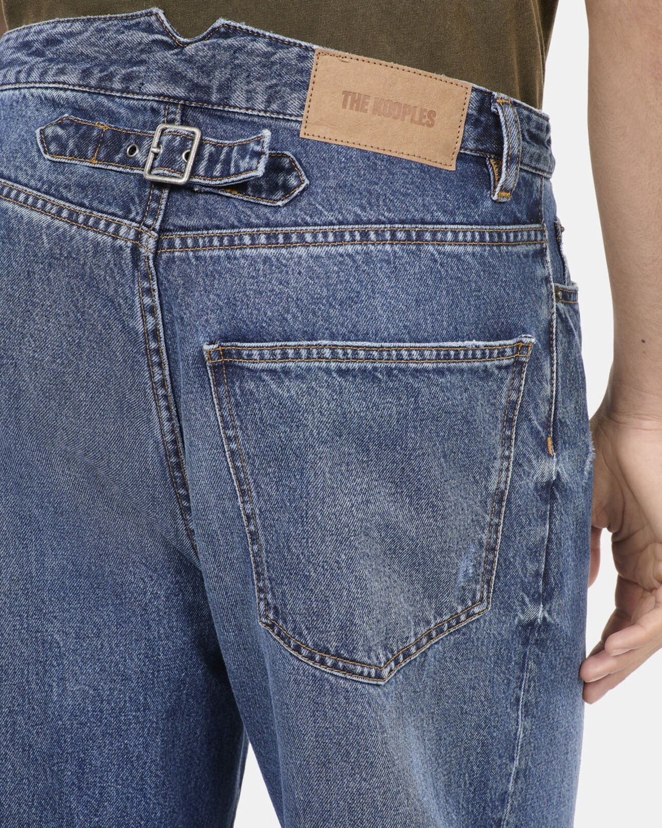 The Kooples HOMME BLUE ELECTRIC jean large bleu foncé