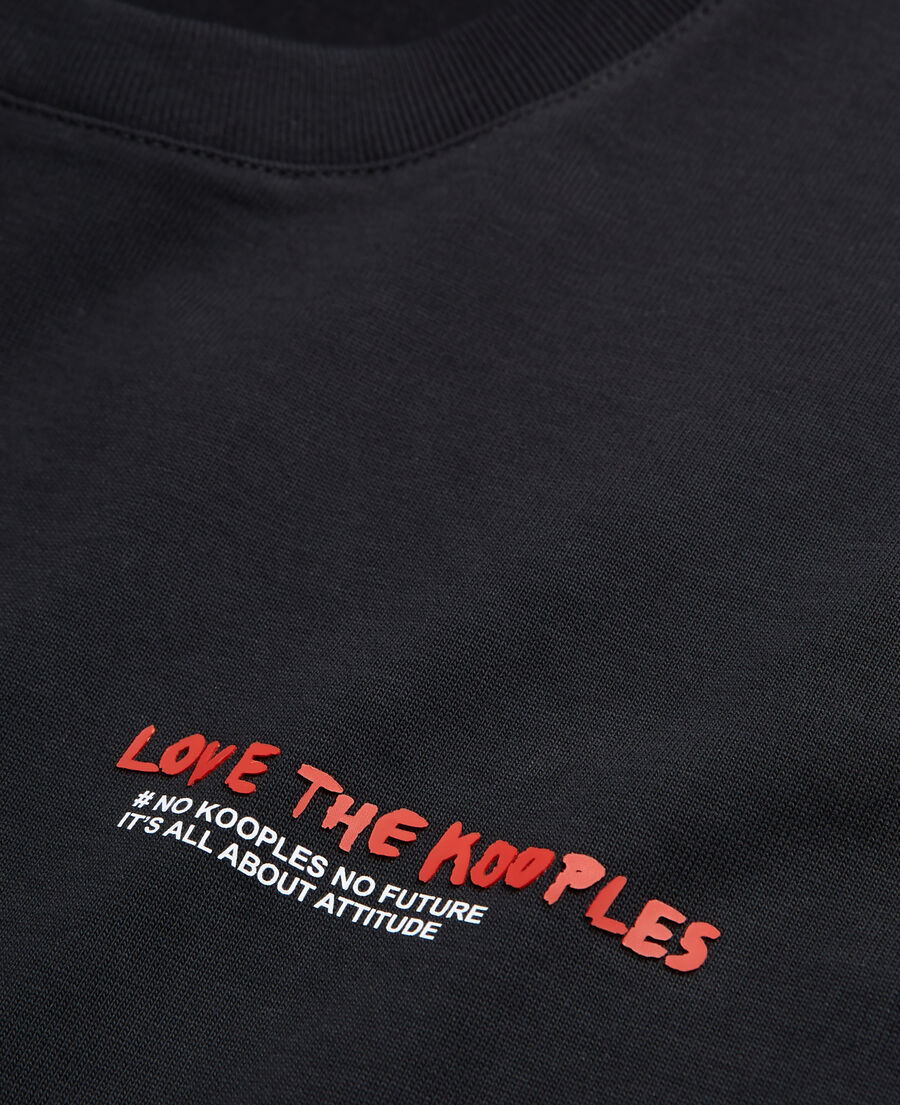 camiseta i love kooples negra