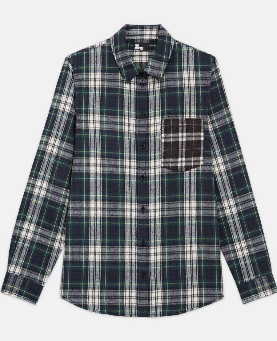 check shirt with classic collar