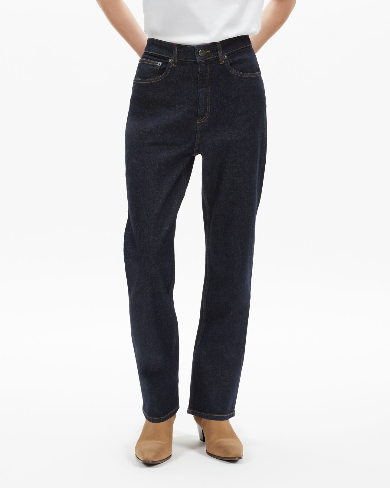 The Kooples WOMEN BLUE ELECTRIC dark blue boyfriend jeans