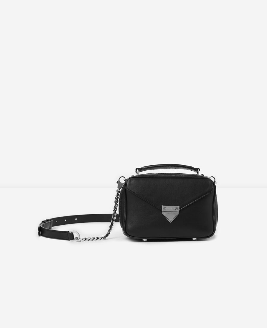 sac barbara mini noir cuir lisse