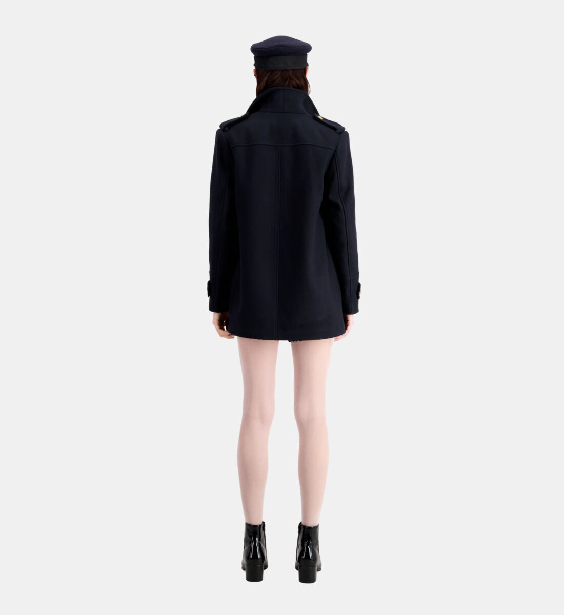 Navy wool hotsell pea coat womens
