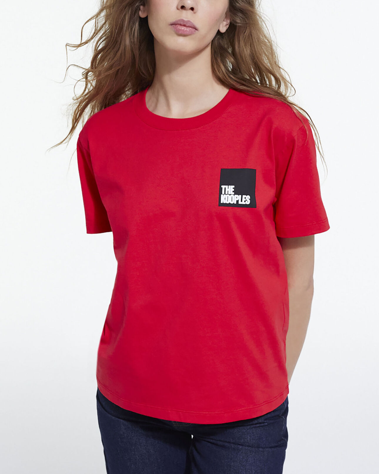 The Kooples MUJER TANGO RED camiseta algodón roja