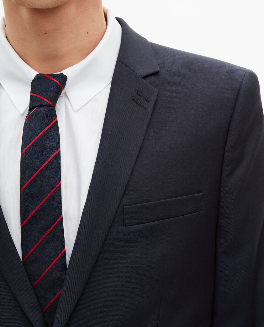 The Kooples MEN DARK NAVY super 100s navy wool suit pants