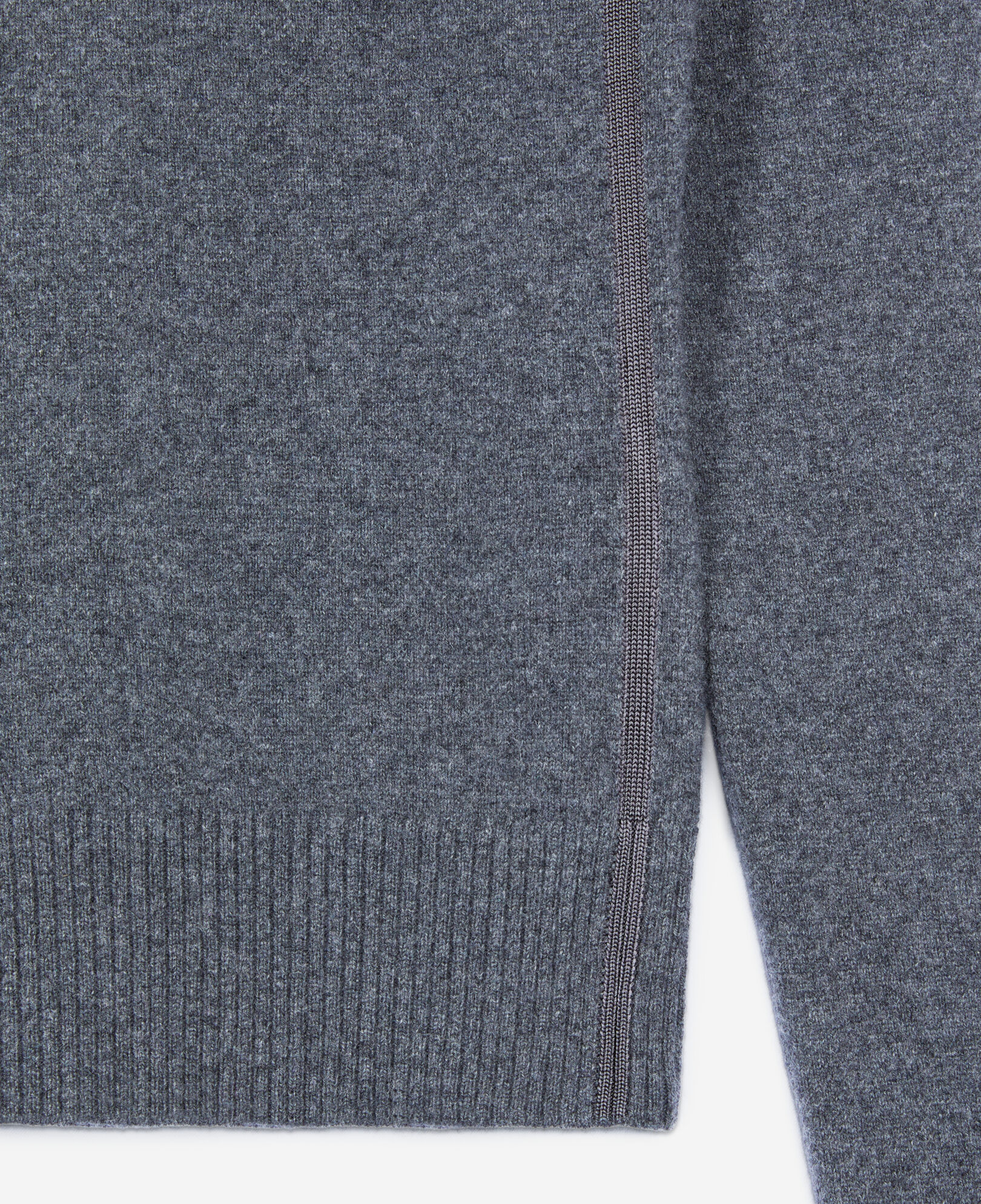 The Kooples FEMME ANTHRACITE MELANGE pull en cachemire gris
