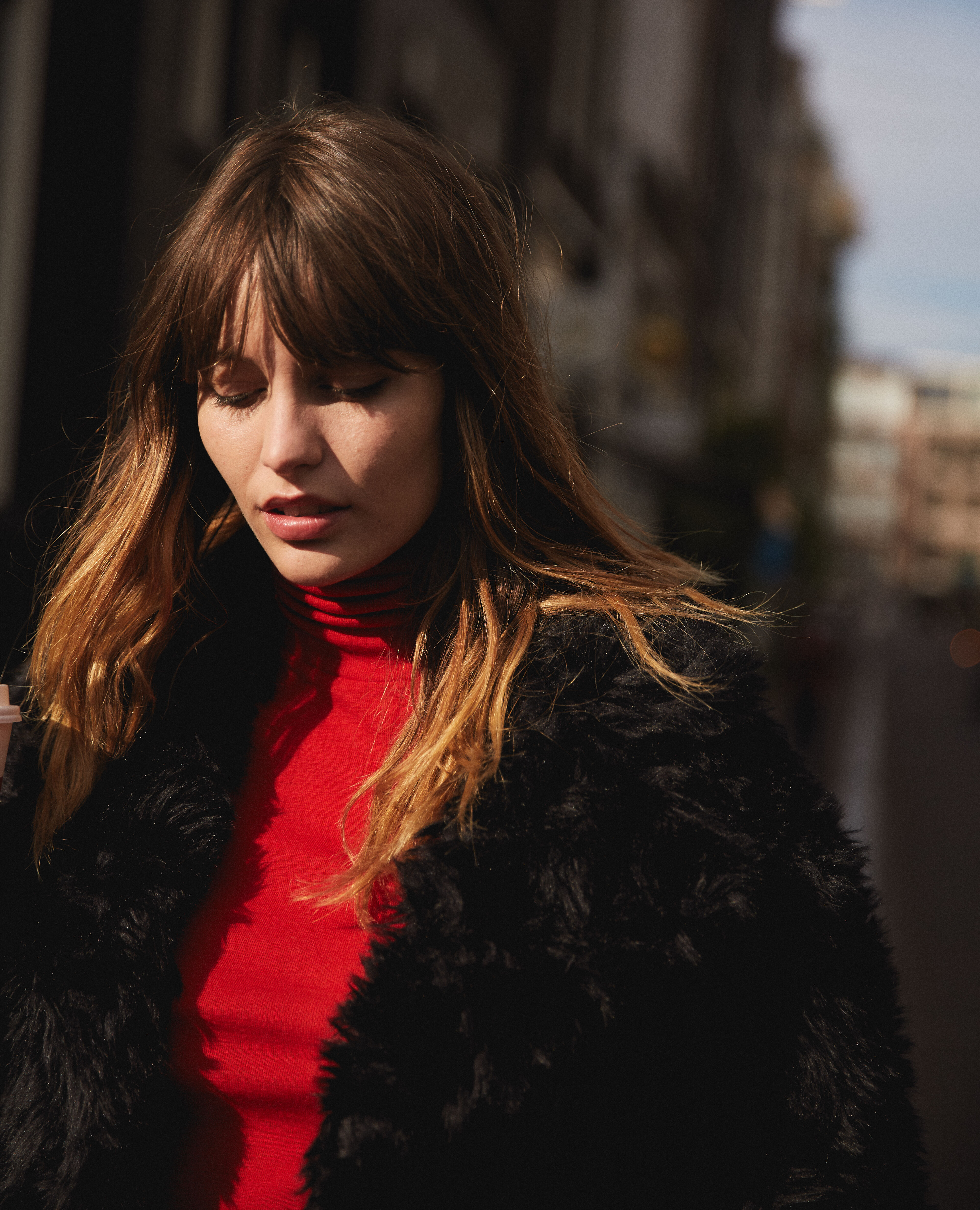Manteau fausse best sale fourrure the kooples