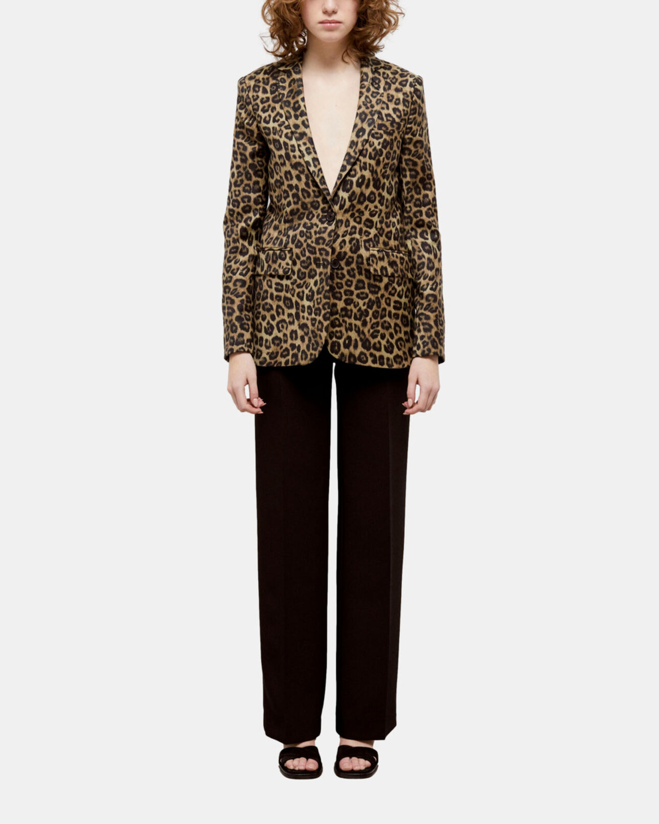 The Kooples FEMME LEOPARD veste droite léopard