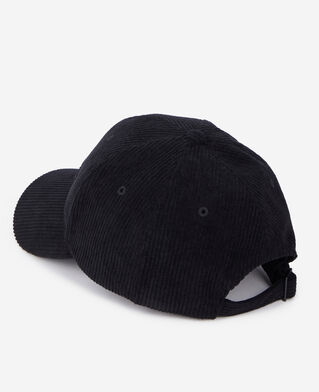 The Kooples DAMEN BLACK schwarze kappe aus cordsamt