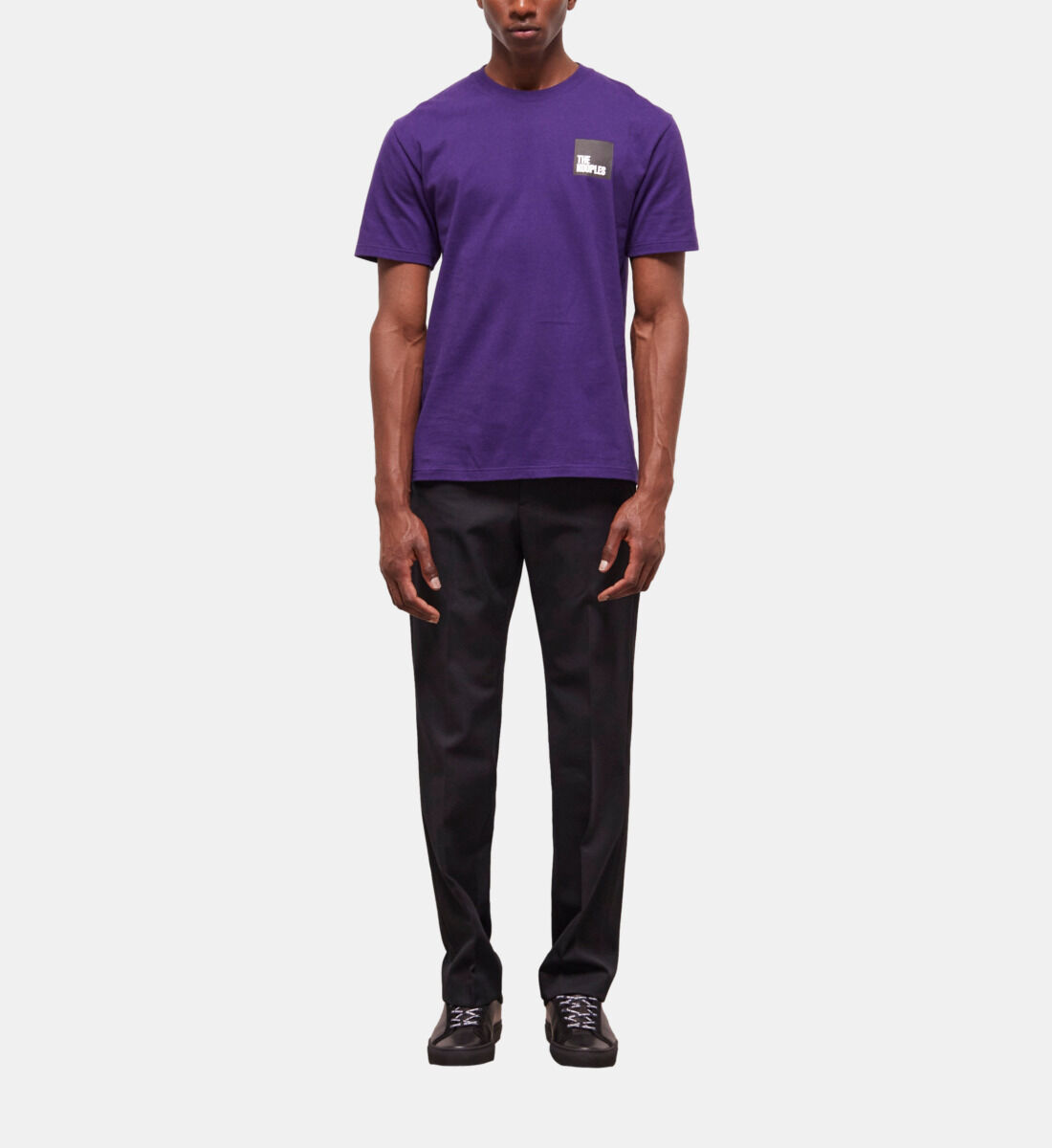 T shirt outlet violet homme