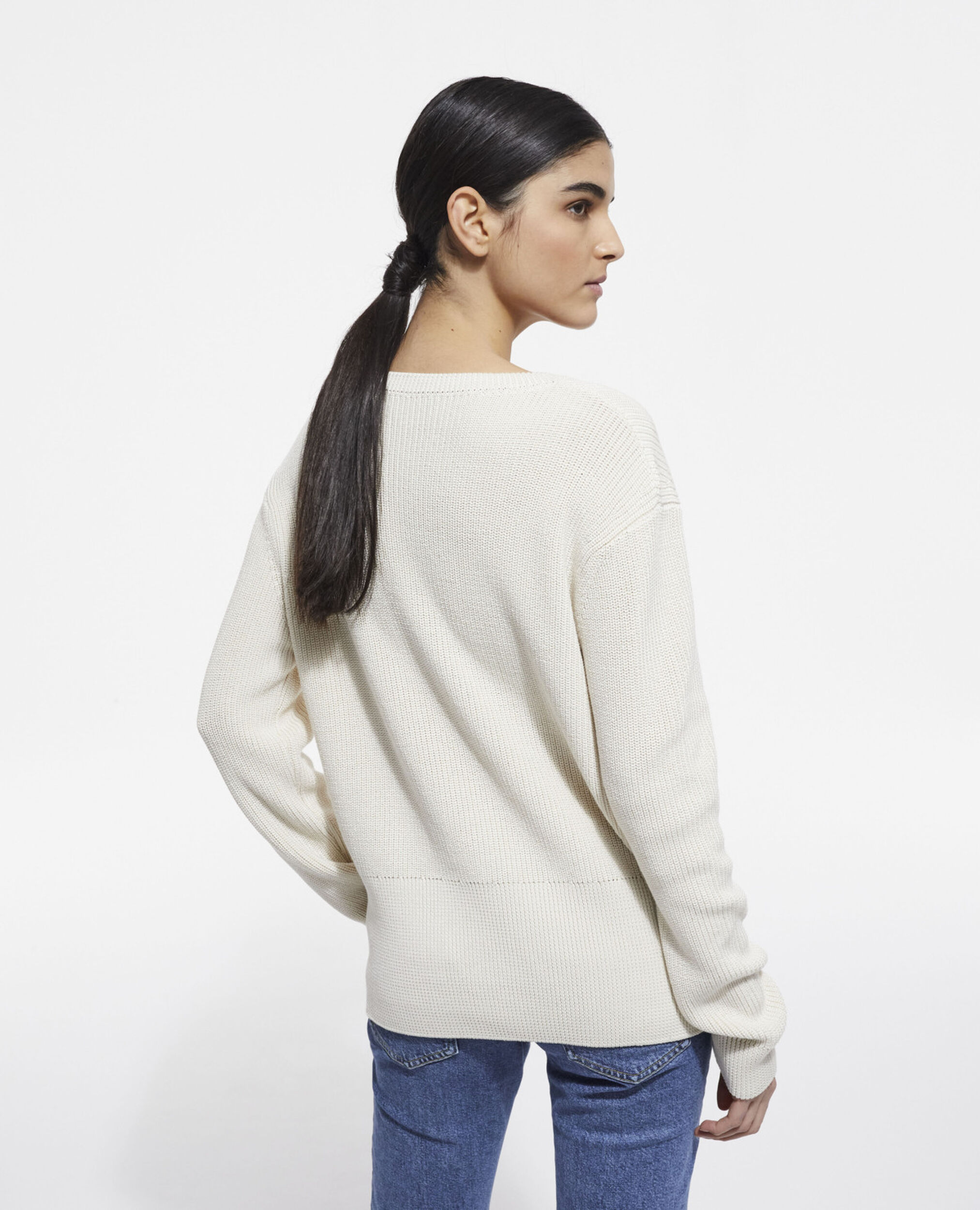 Beige sweater, OFF WHITE, hi-res image number null