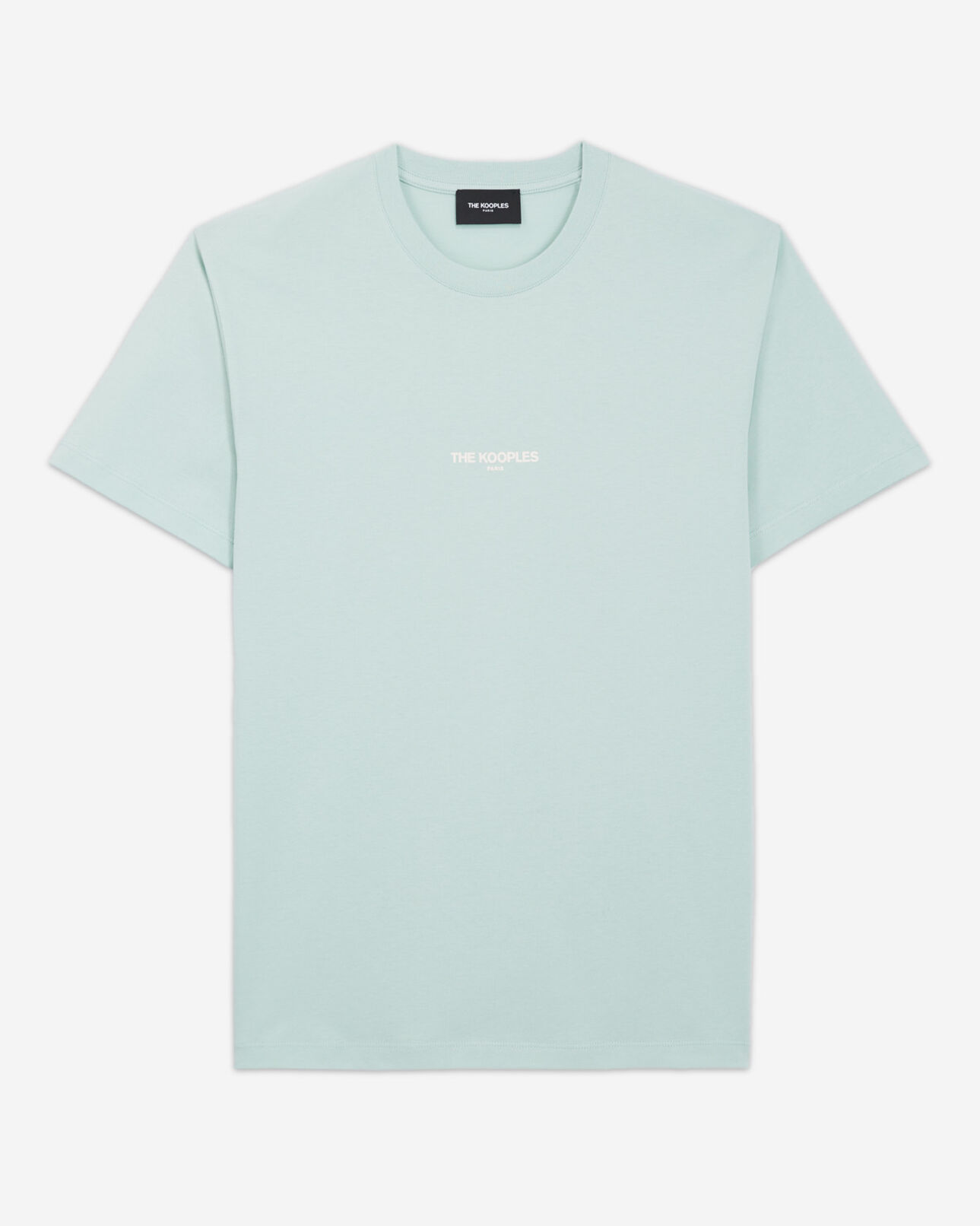 The Kooples HOMME GRIS BLEU t-shirt vert logo the kooples contrasté