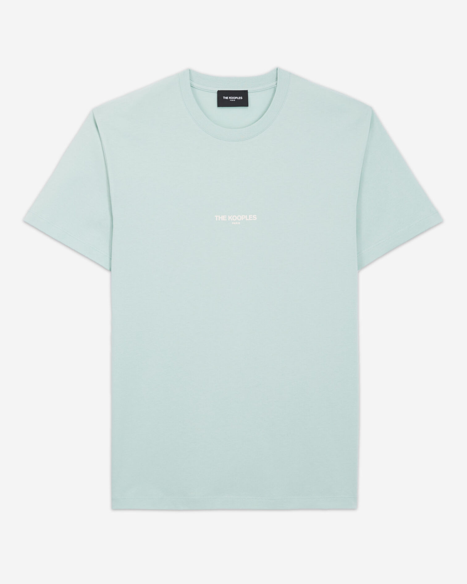 T-shirt vert logo The Kooples contrasté, GRIS BLEU, hi-res image number null