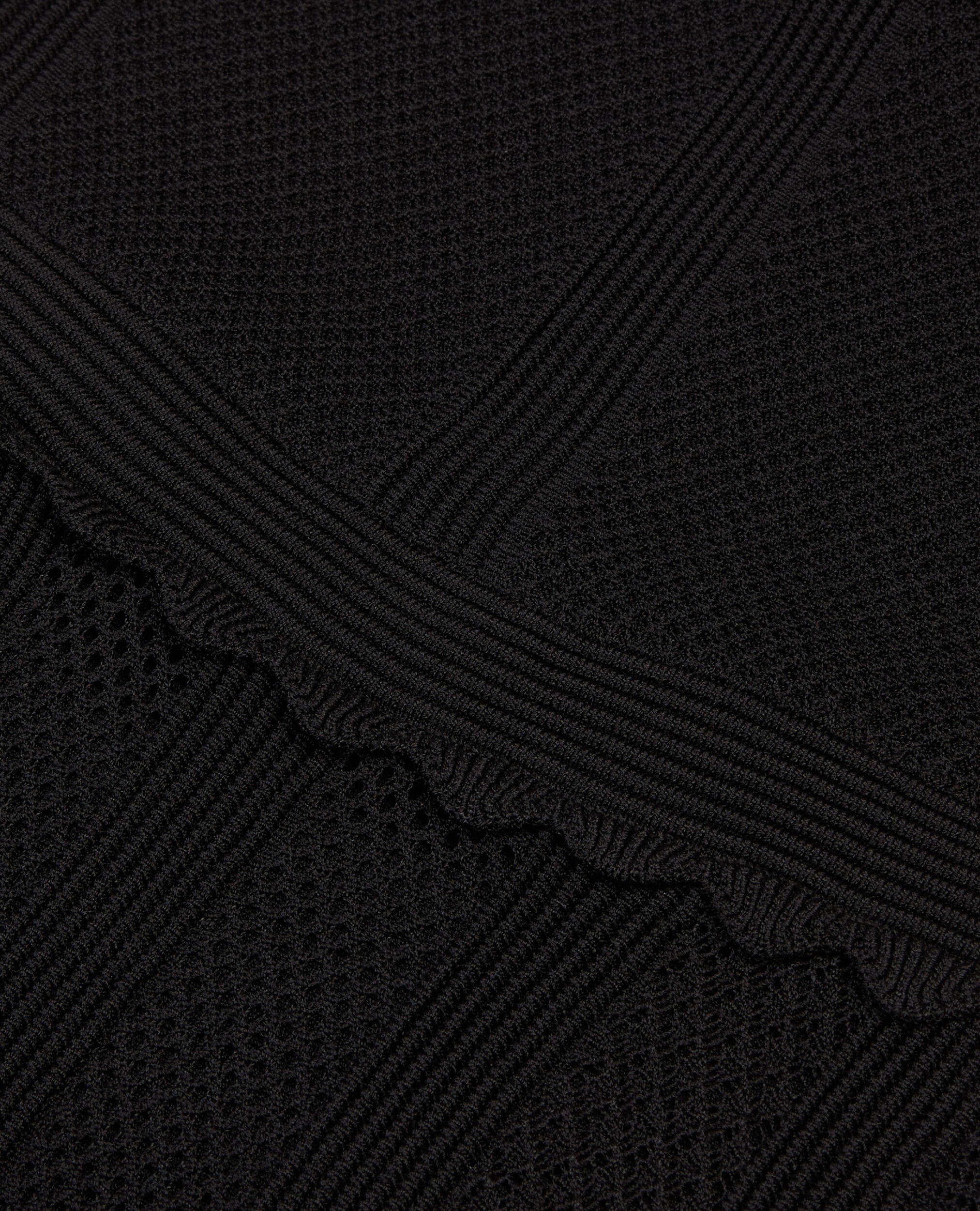 Robe longue en maille noire, BLACK, hi-res image number null