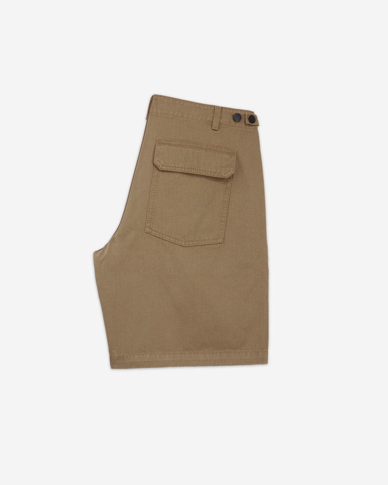 The Kooples HERREN BEIGE lange baumwollshorts mit vier taschen