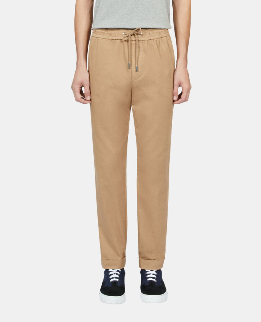 The Kooples HOMBRE CAMEL pantal&oacute;n camel algod&oacute;n