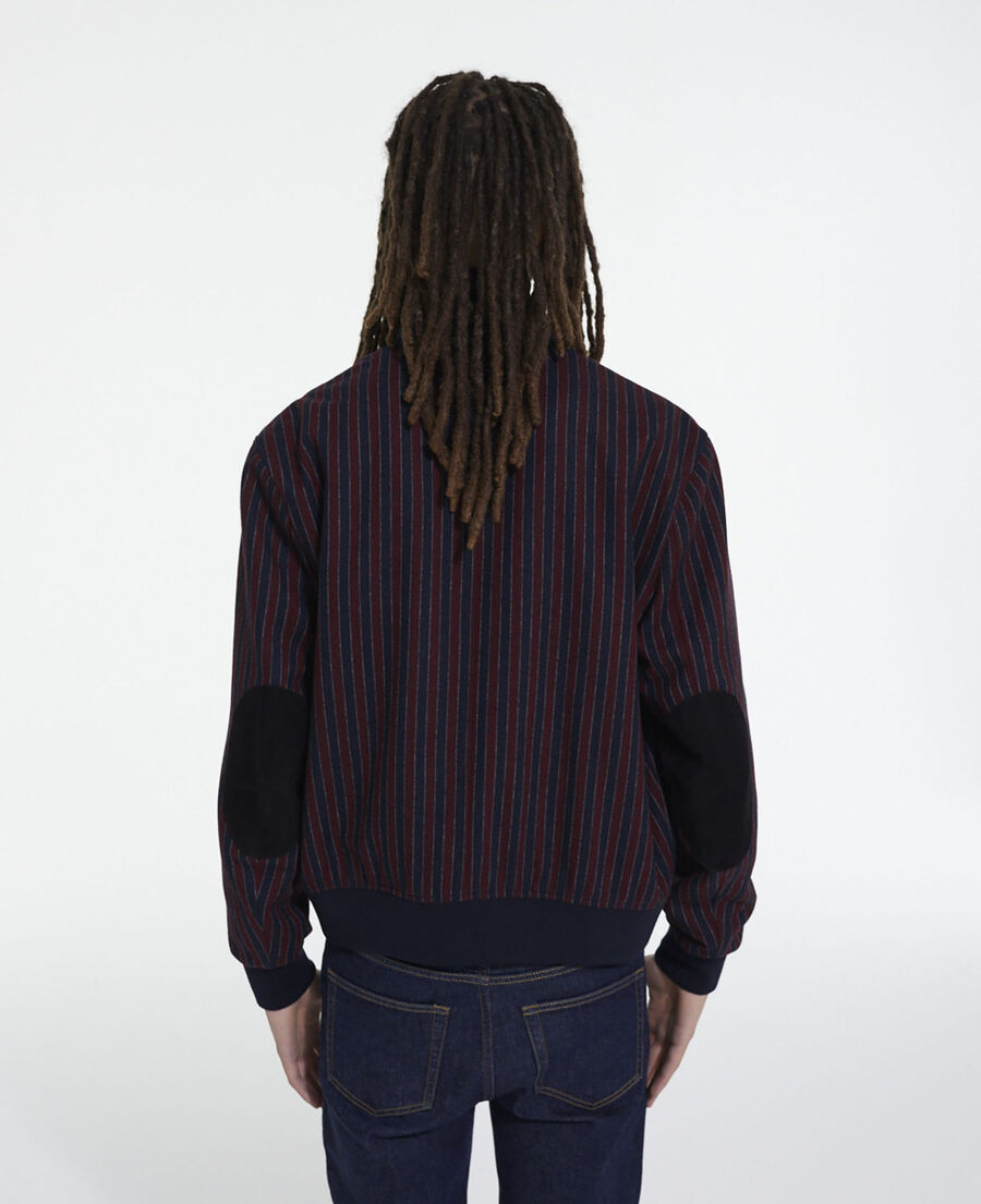 gestreifter blouson