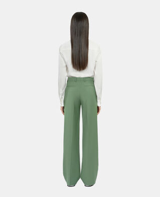 The Kooples MUJER LIGHT KAKI pantalón traje verde lana
