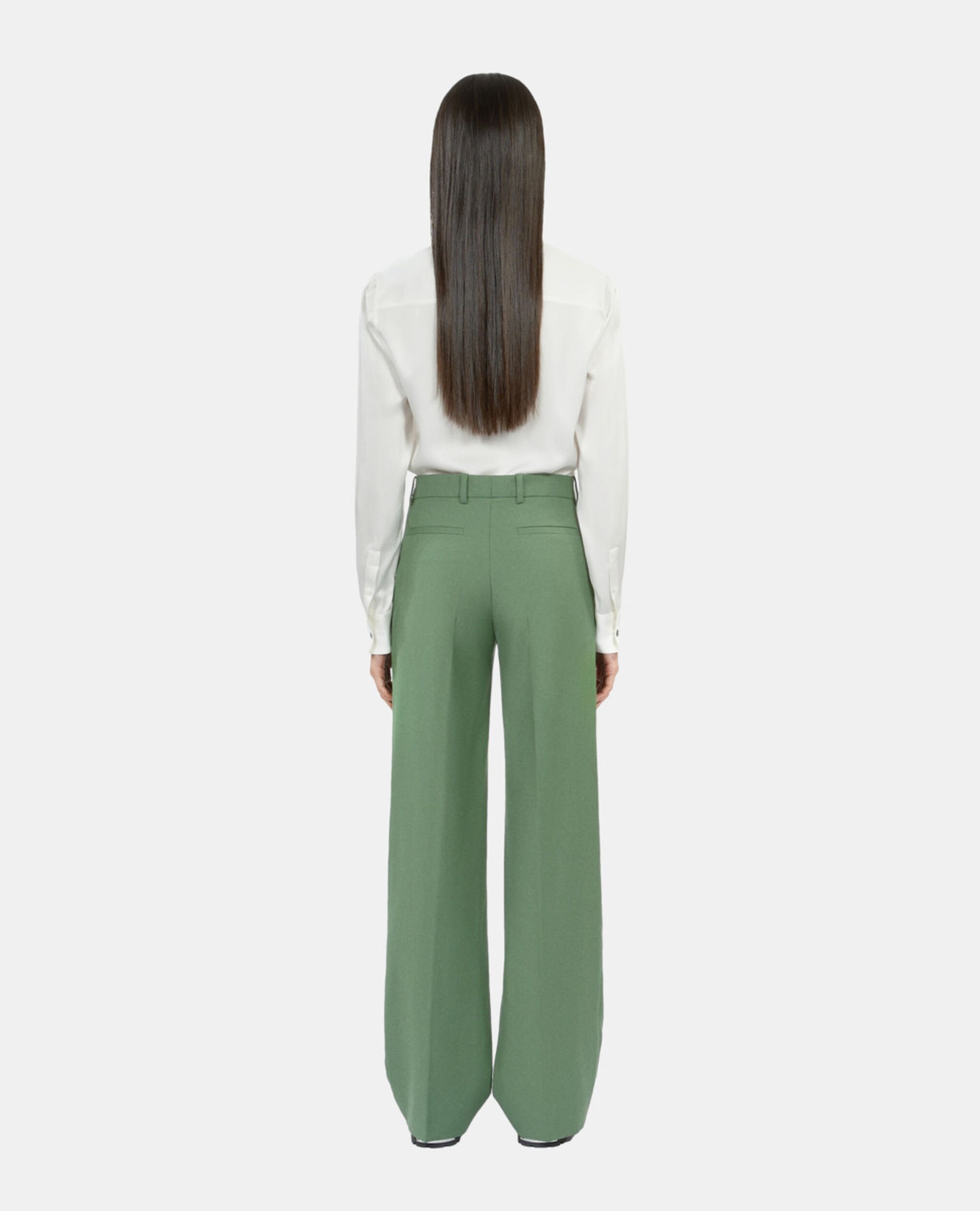Pantalón traje verde lana, LIGHT KAKI, hi-res image number null