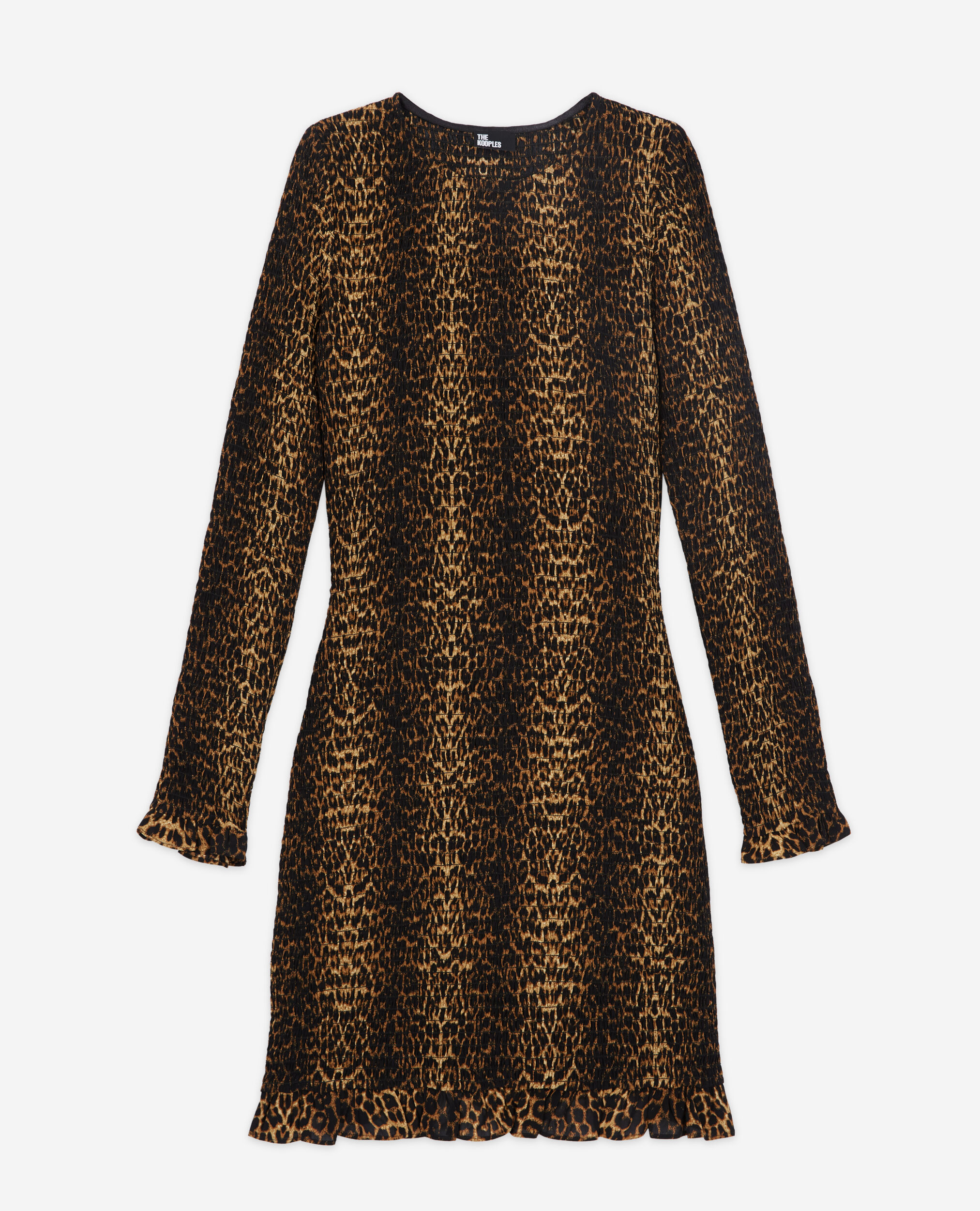 Leopard print short dress