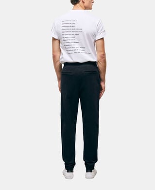 The Kooples H BLACK black joggers with what is print