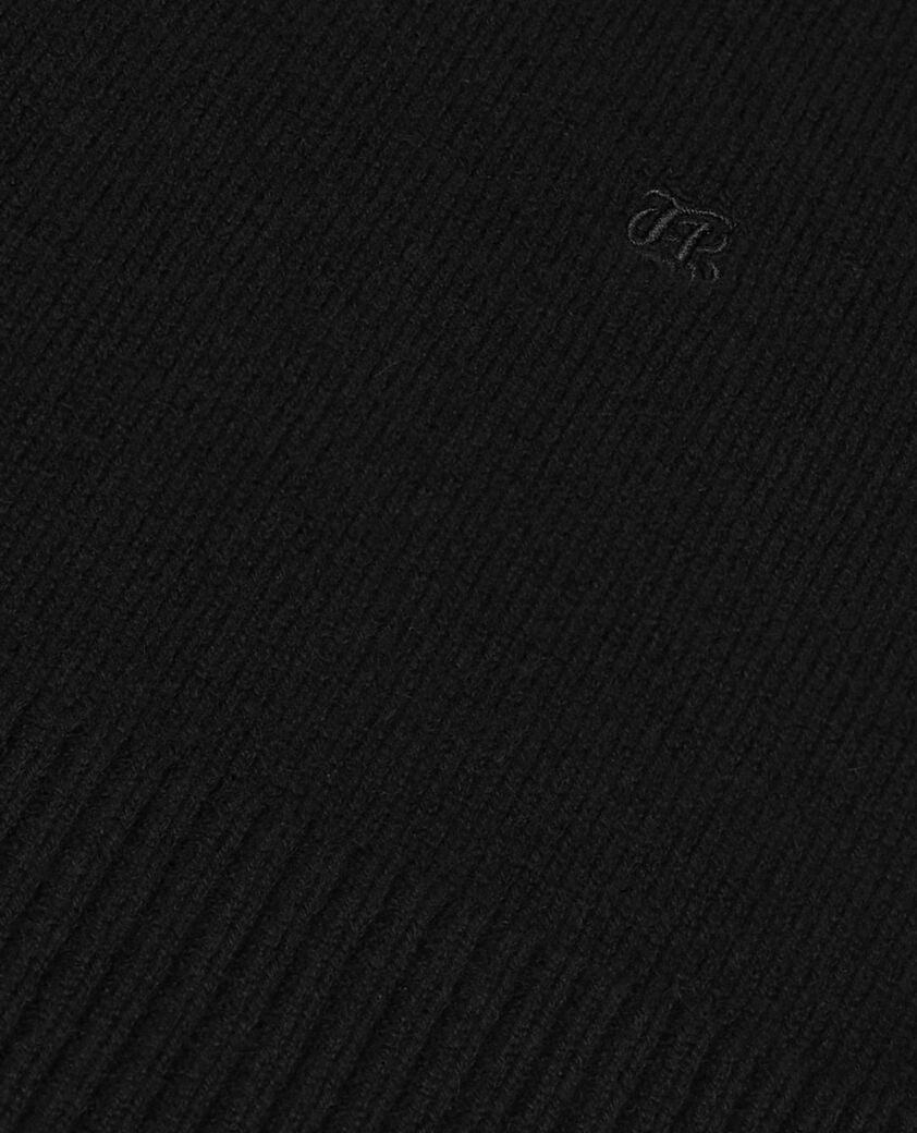 The Kooples MUJER BLACK jersey negro de cachemira con cuello alto