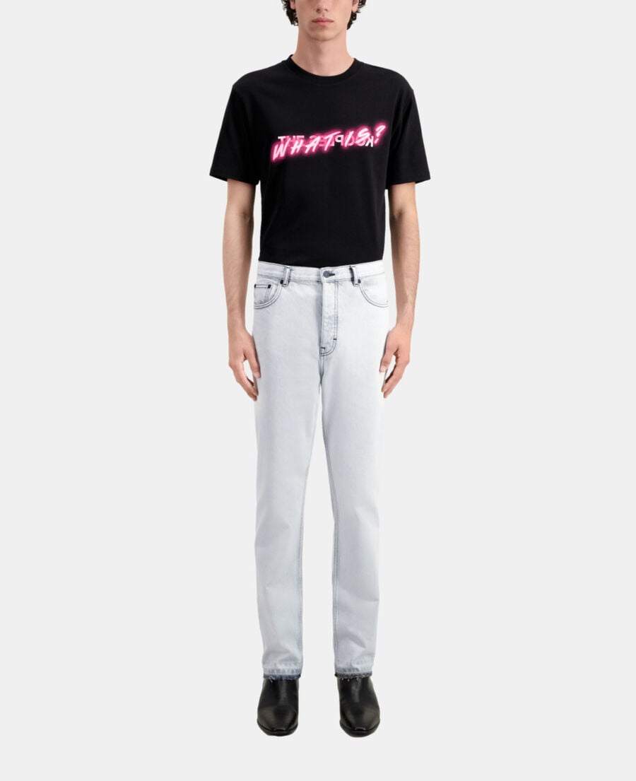 The Kooples H WHITE BLEACH straight bleached white jeans