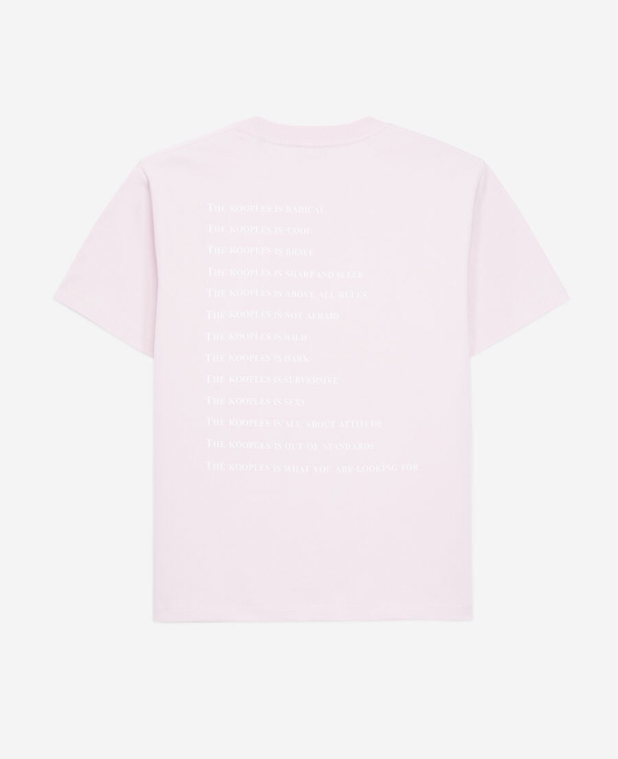 The Kooples WOMEN PALE PINK women's pink what is t-shirt