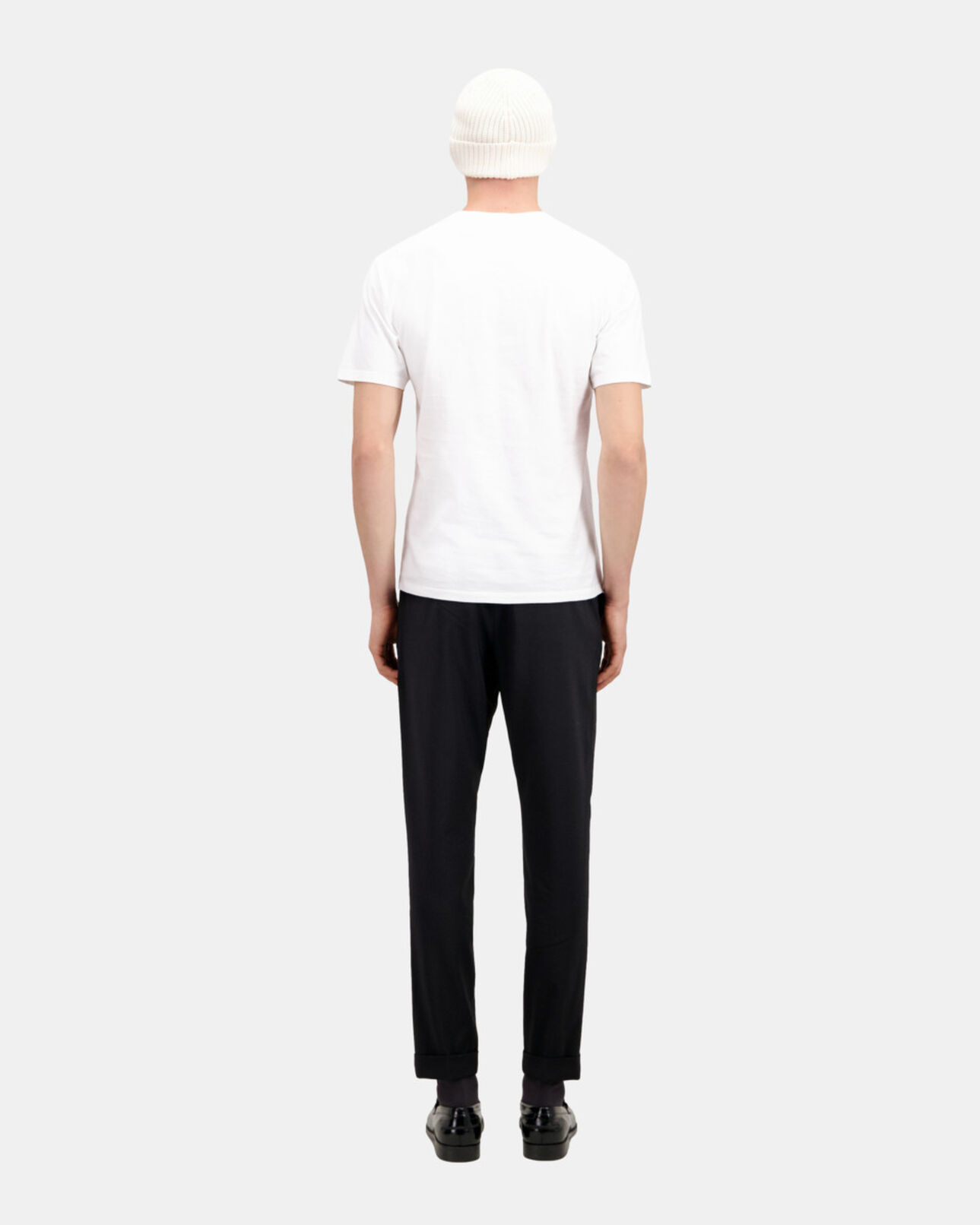 The Kooples MEN WHITE white t-shirt with rock eagle serigraphy