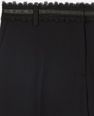 The Kooples FEMME BLACK pantalon tailleur large noir