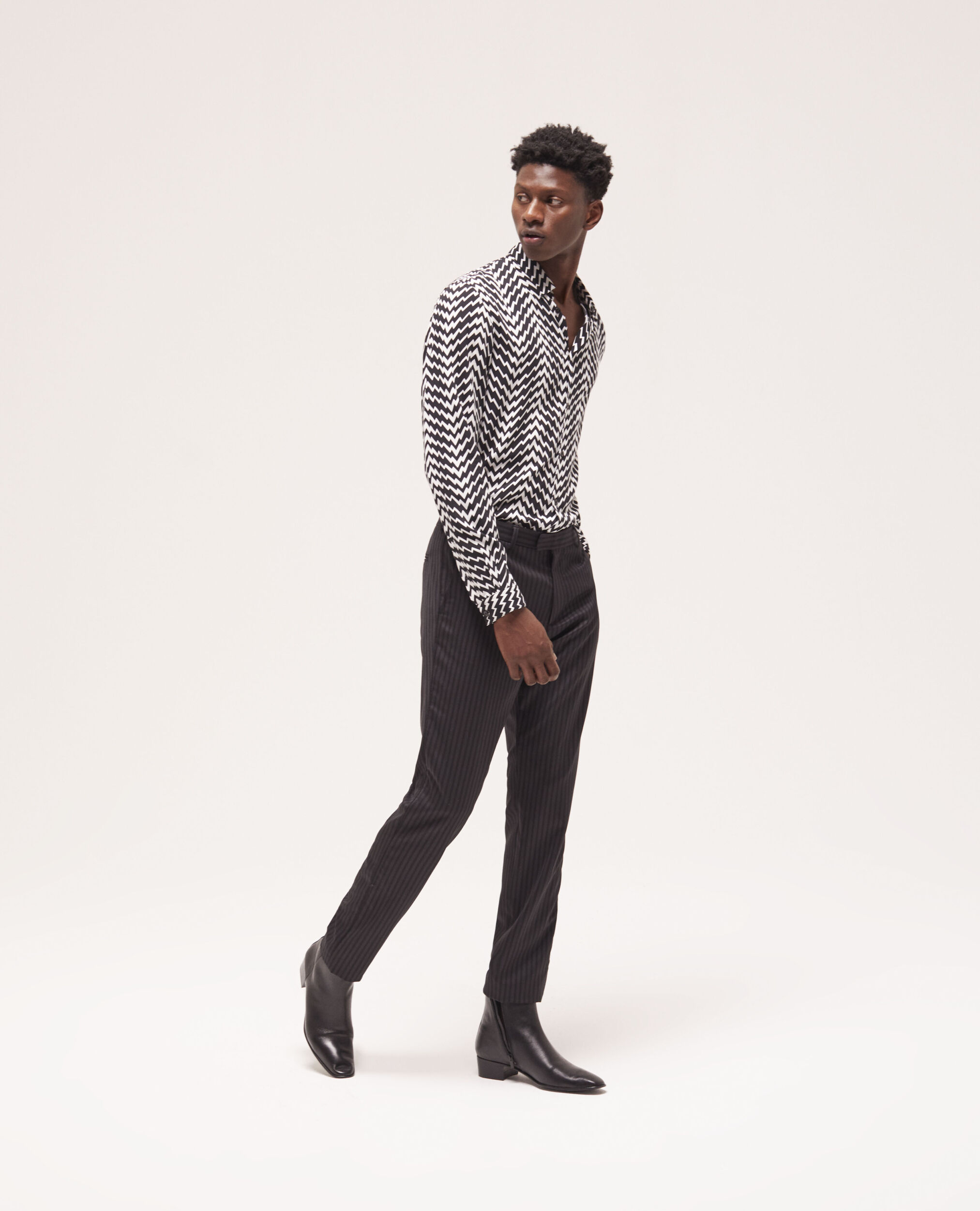 Striped wool suit pants | The Kooples US