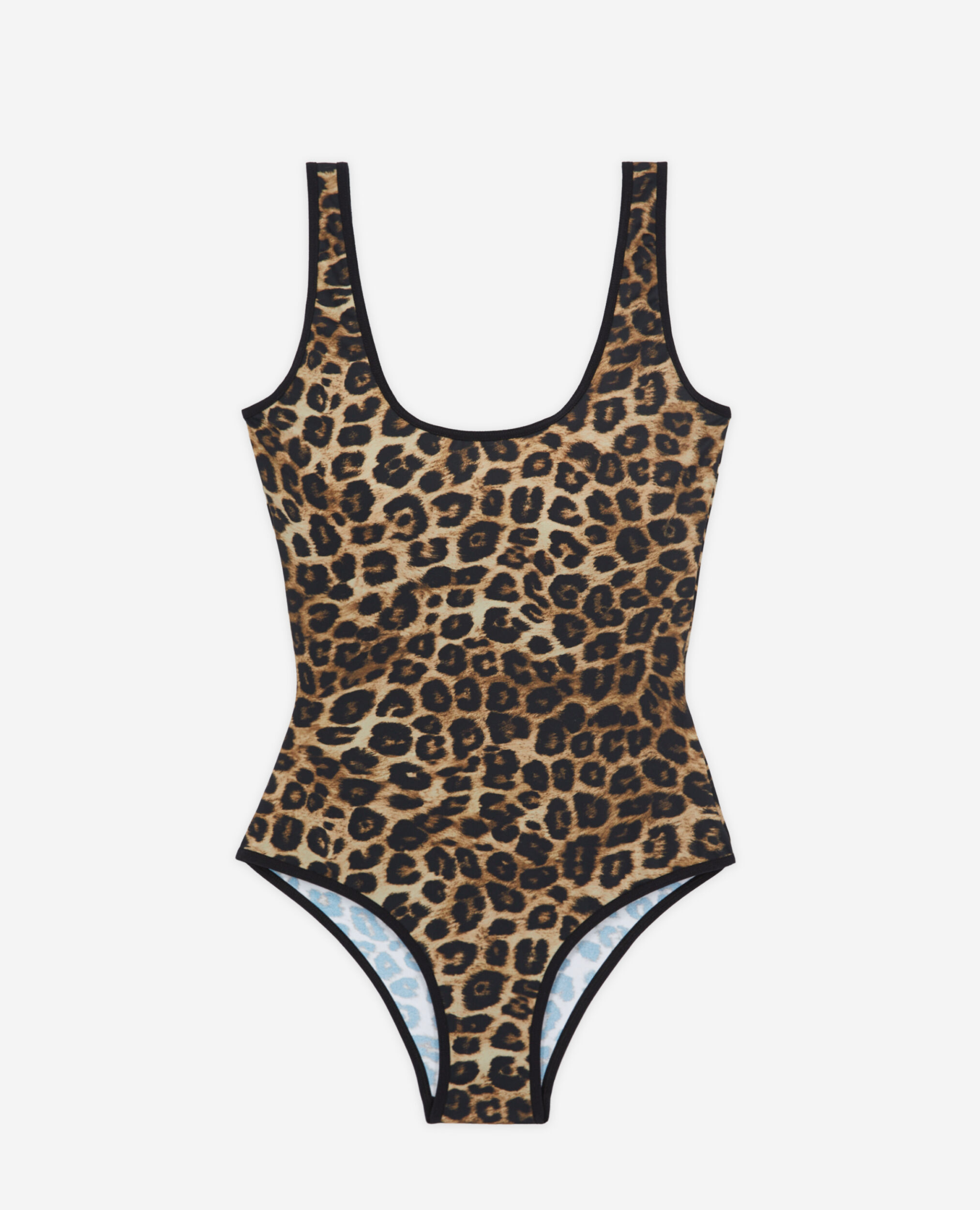 One-piece leopard print swimsuit, LEOPARD, hi-res image number null