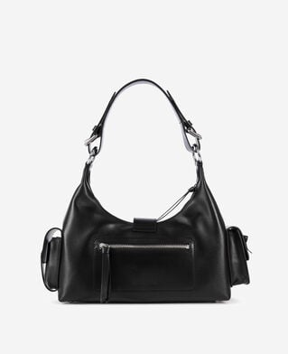The Kooples F BLACK black smooth leather amelia bag