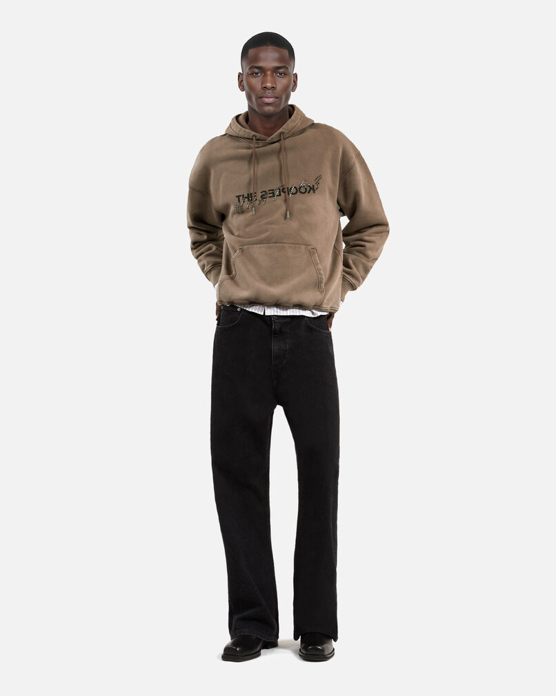 The Kooples HOMME CHOCOLATE sweatshirt à capuche what is marron clair