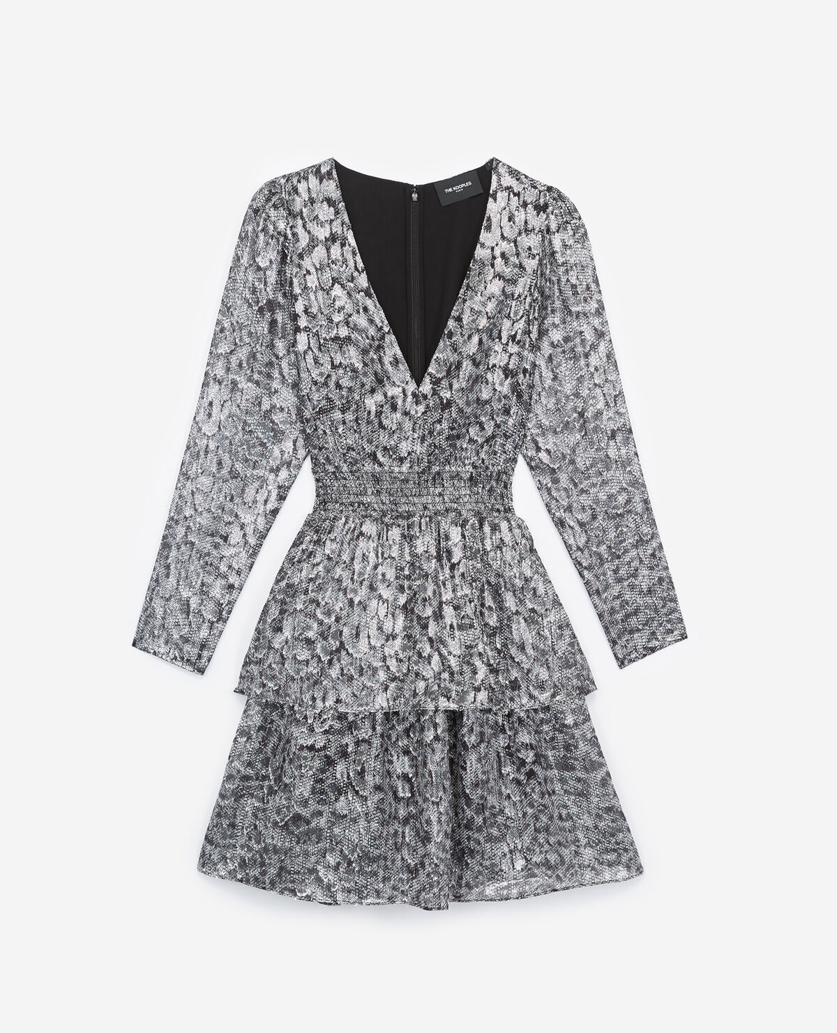 Short snake cheap print dress