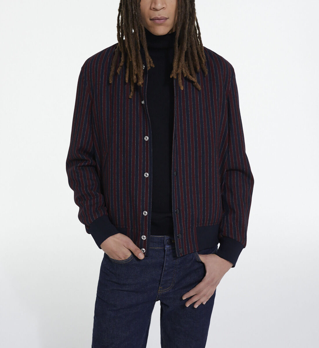Striped jackets top