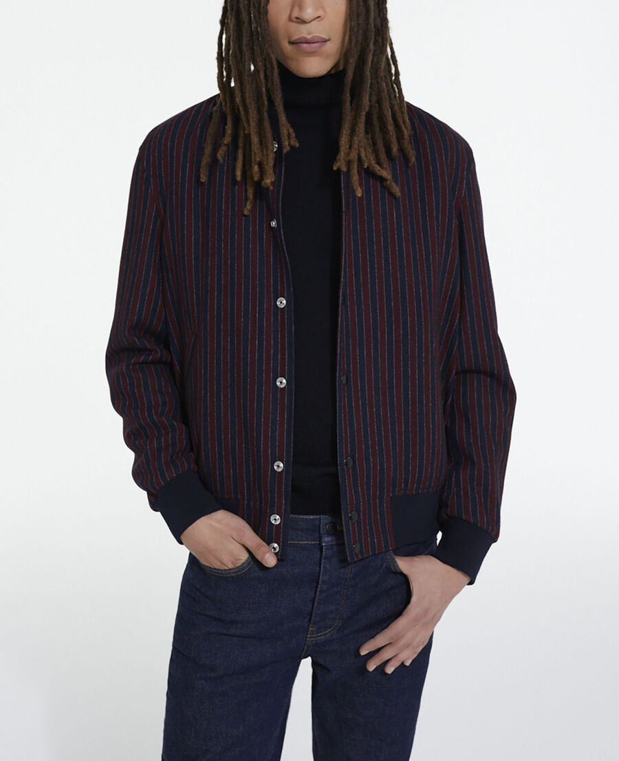gestreifter blouson