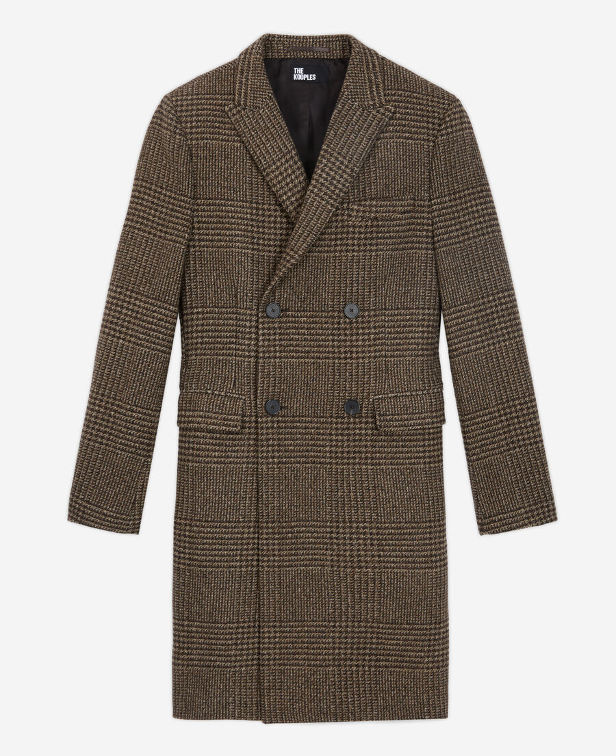 manteau en laine marron