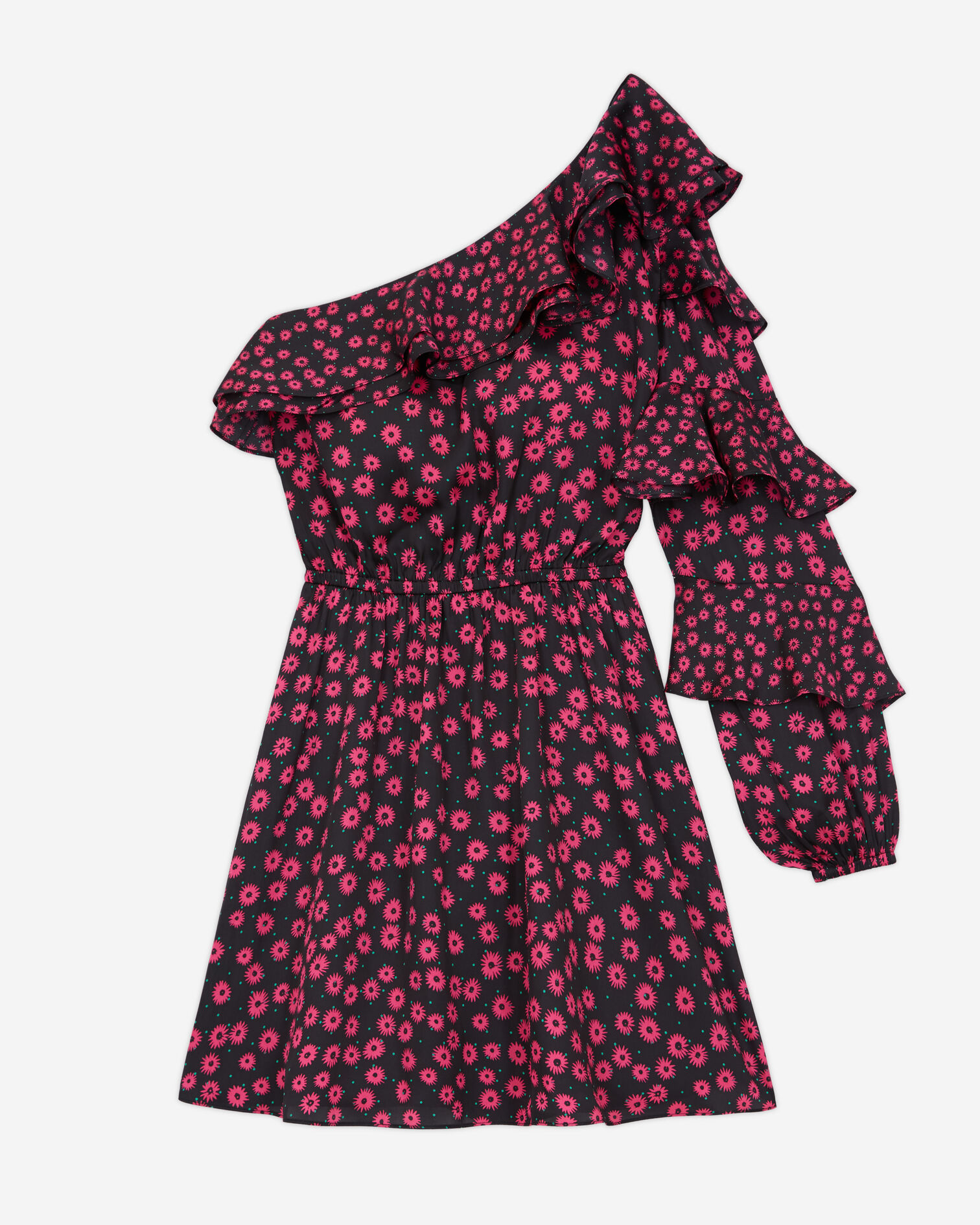 Short printed dress, PINK, hi-res image number null