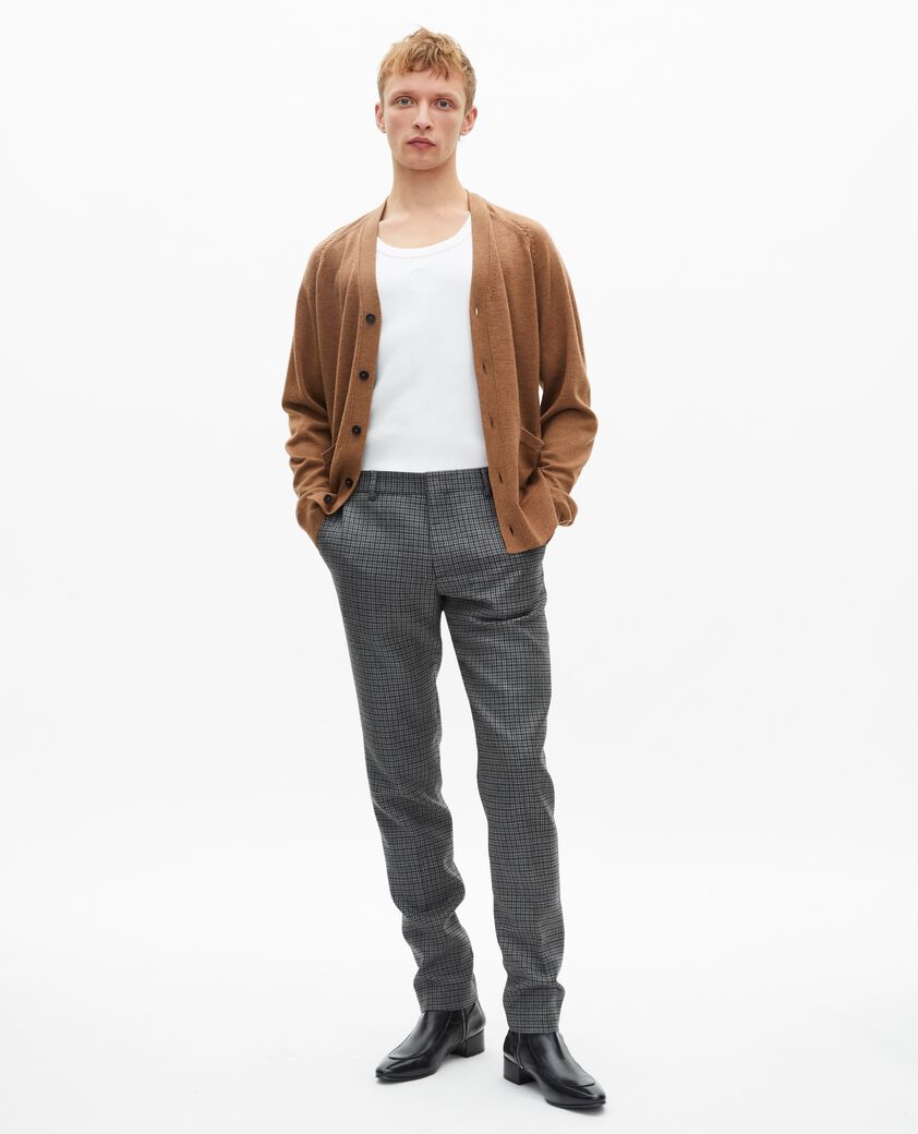 The Kooples HOMME CAMEL cardigan en laine camel