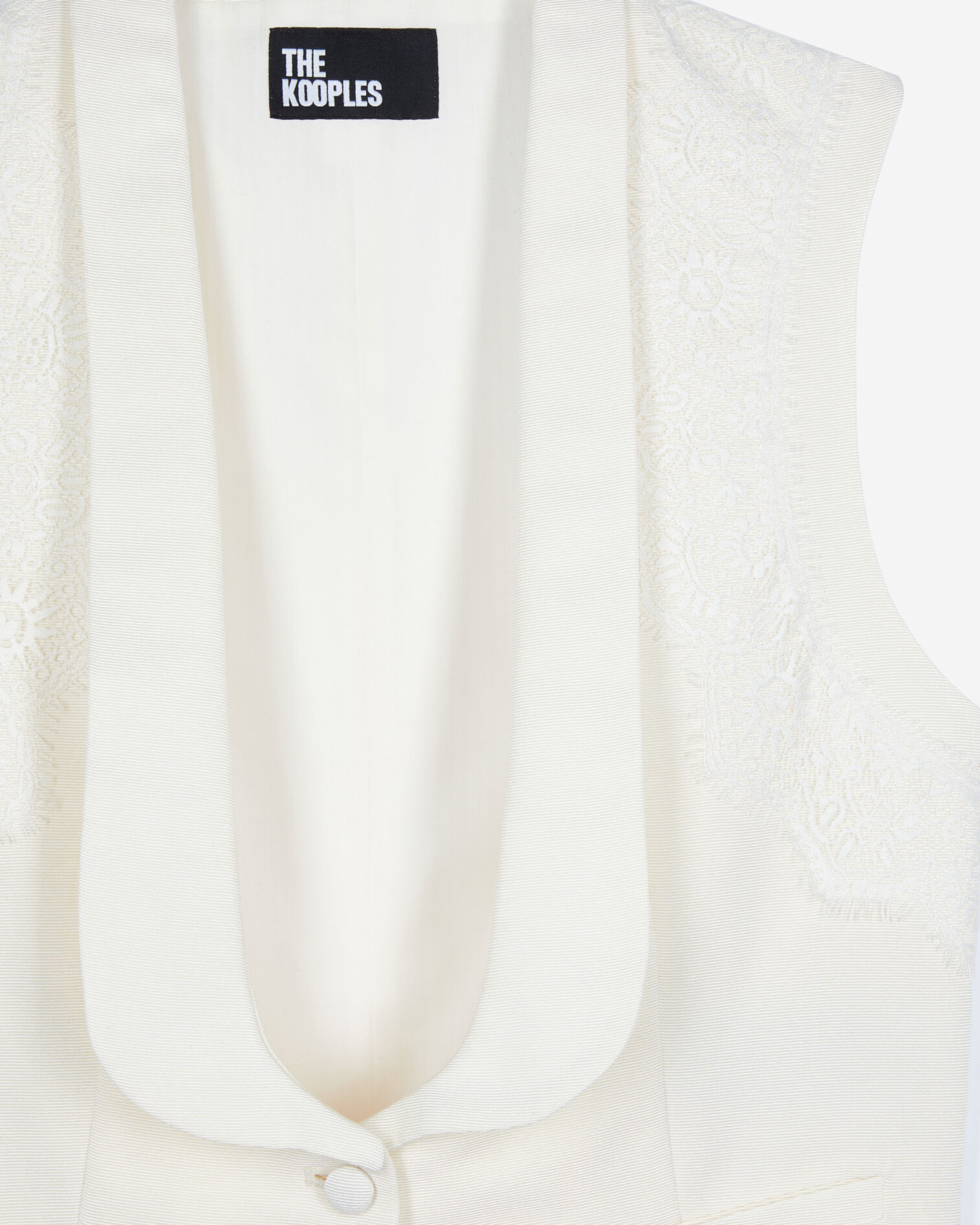 Gilet avec dentelle écru, ECRU, hi-res image number null