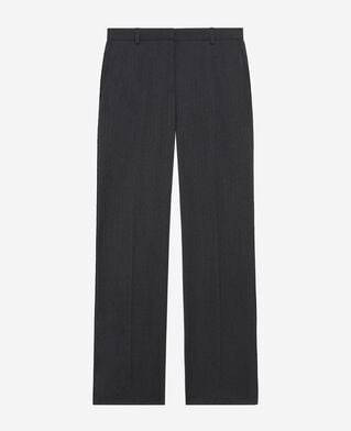 The Kooples F ANTHRACITE dark gray wool straight pants