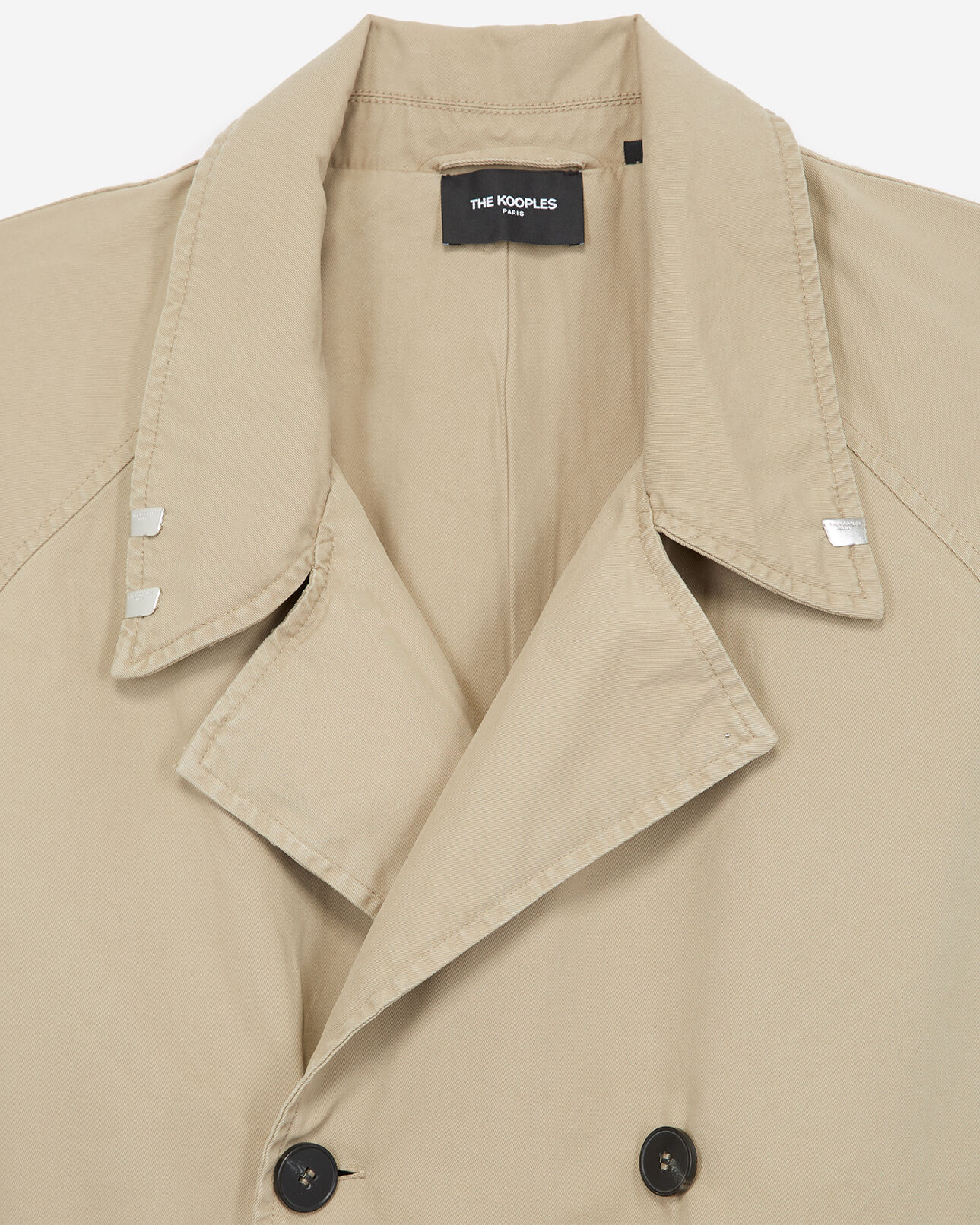 The Kooples HOMME BEIGE trench oversize beige