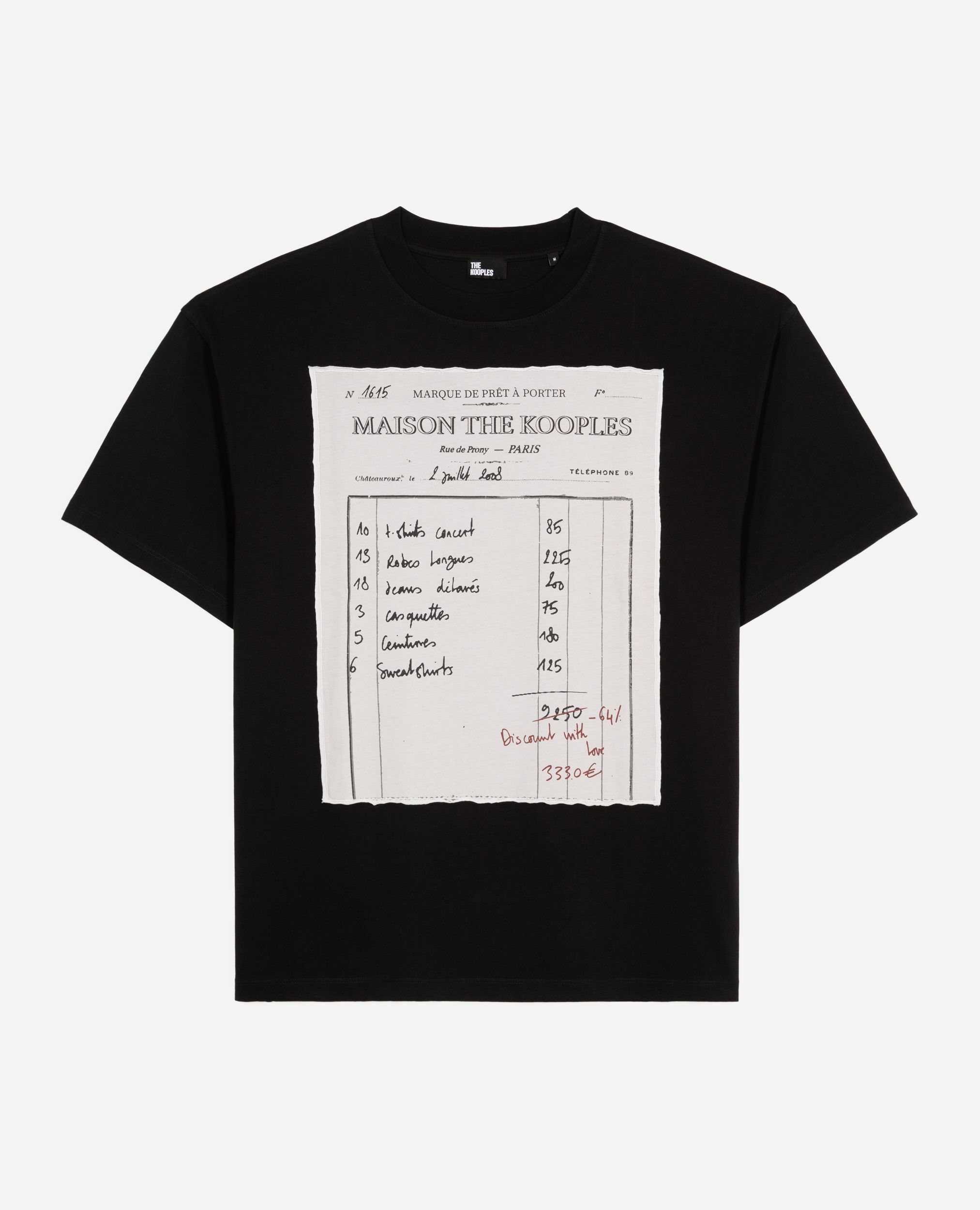 T-shirt loose noir, BLACK WASHED, hi-res image number null