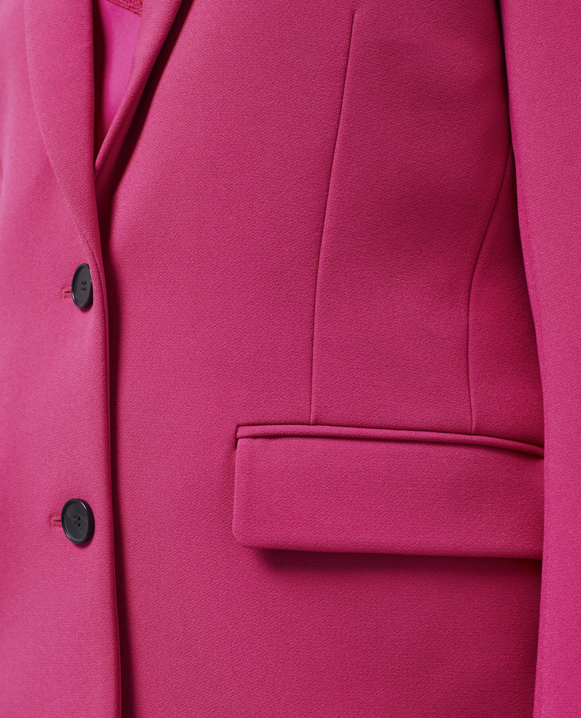 Veste tailleur rose en crêpe, PINK, hi-res image number null